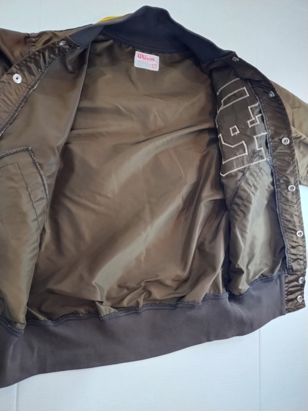 Vintage 70s Wilson San Diego Padres Satin Jacket Mens 32 MLB Bomber Varsity - Picture 5 of 6